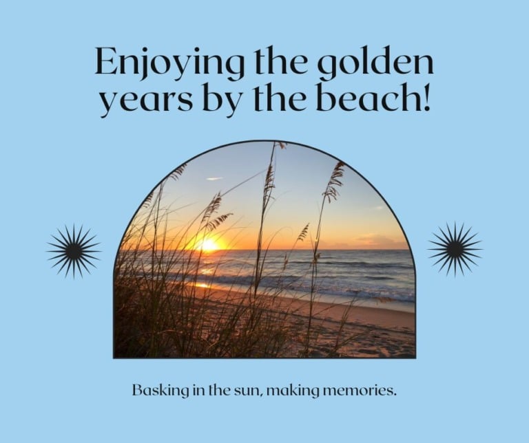 Retirement in Florida by the beach