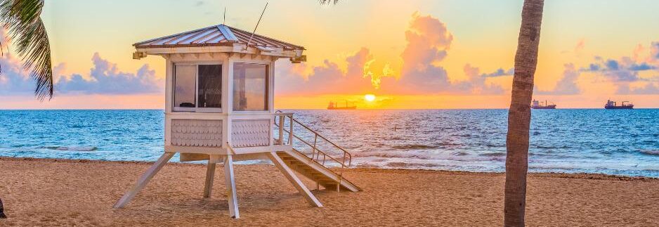 Sarasota Real Estate and Gulf Coast Living Sarasota beach at sunset representing Sarasota real estate and Gulf Coast living