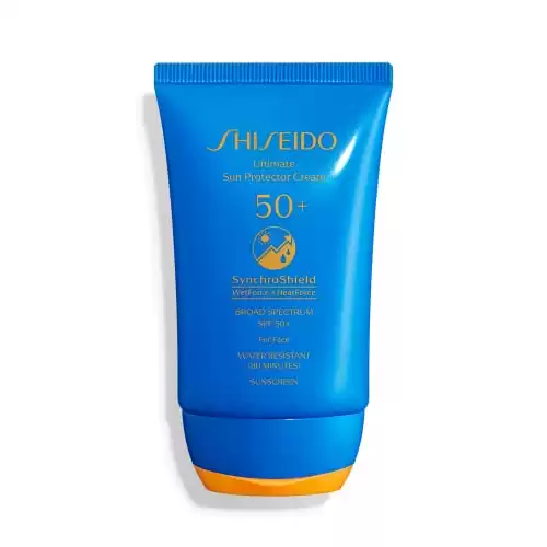 Shiseido Ultimate Sun Protector Cream - 50 mL - Invisible Broad-Spectrum SPF 50+ Sunscreen - Lightweight Formula - All Skin Types
