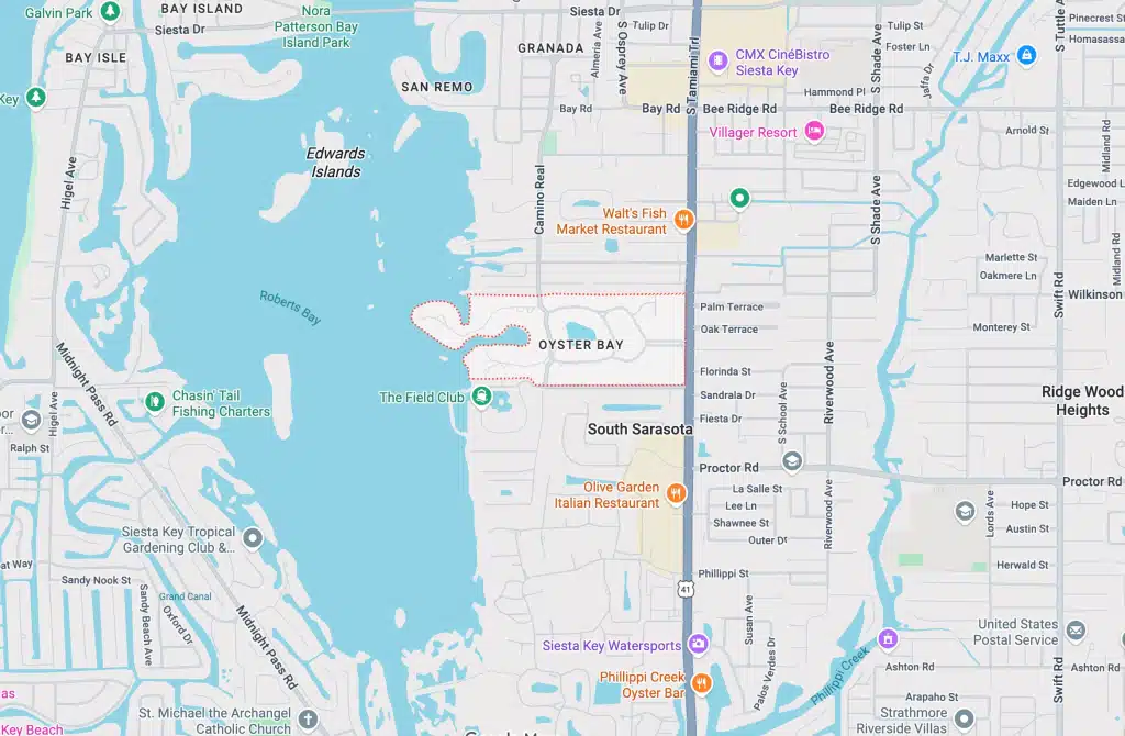 Oyster Bay Estates in Sarasota Florida